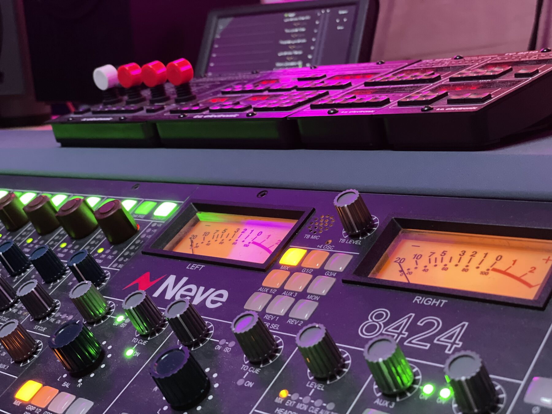 Neve 8424 console and TC Electronic outboard